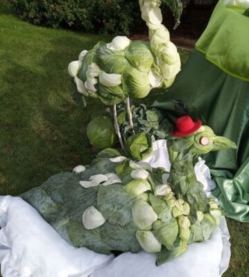 Ptaki stworzone z warzyw i kapusty