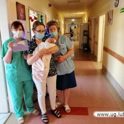 Przedstawiciele szkoły byli z wizytą także w szpitalu.