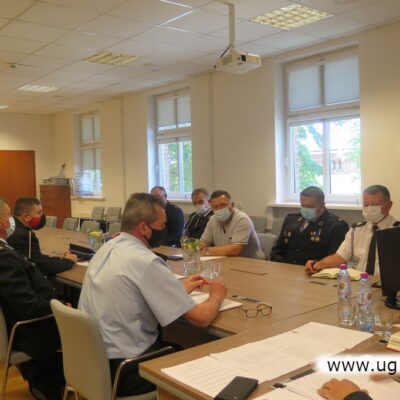 Na spotkaniu byli przedstawiciele wszystkim gminnych jednostek OSP gminy Lubin