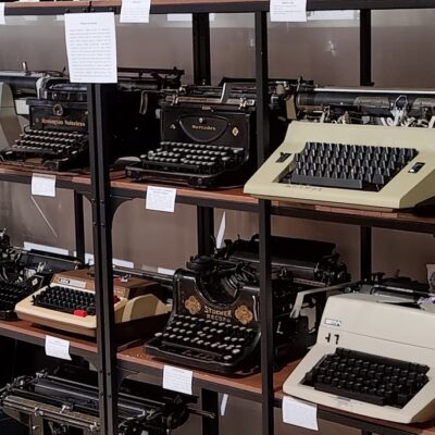 Maszyny prezentowane na wystawie.