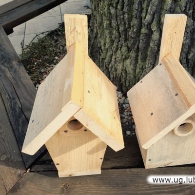 Nowe domki dla ptaków w gminnym przedszkolu