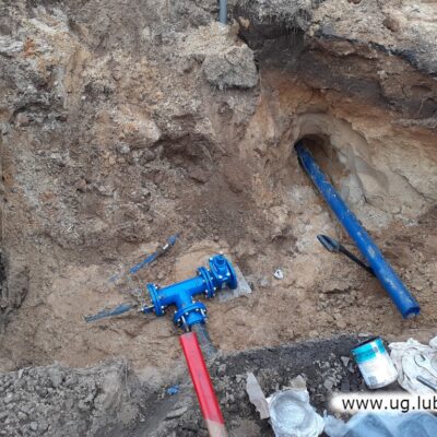 pierwszy etap rozbudowy sieci wodociągowej w miejscowości Krzeczyn Wielki