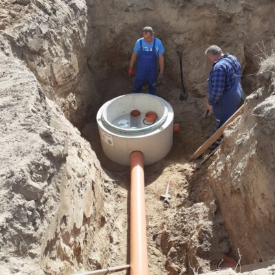 Rozbudowa sieci wodociągowej i kanalizacji sanitarnej w Krzeczynie Małym i Oborze