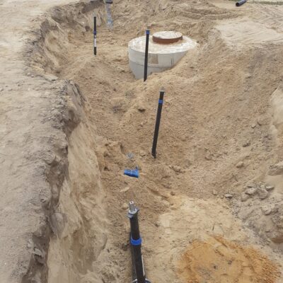 Rozbudowa sieci wodociągowej i kanalizacji sanitarnej w Krzeczynie Małym i Oborze