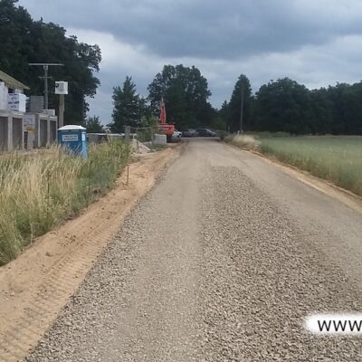 Przebudowa drogi w miejscowości Obora