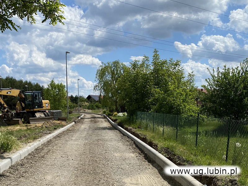 Przebudowa dróg w gminie Lubin