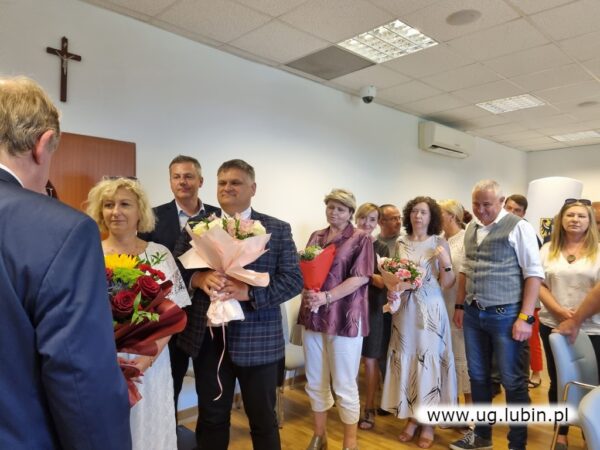 Gratulacje składane wójtowi