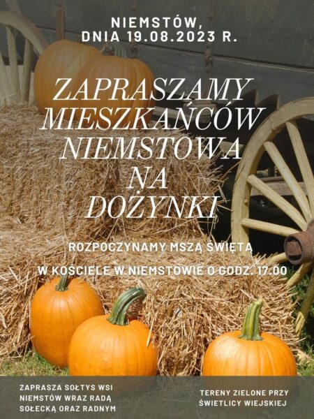 zaproszenie na dożynki
