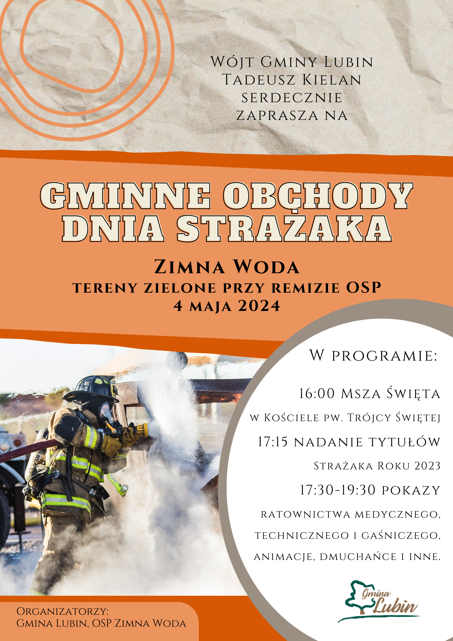 Dzień Strażaka - spotkajmy się 4 maja w Zimnej Wodzie!