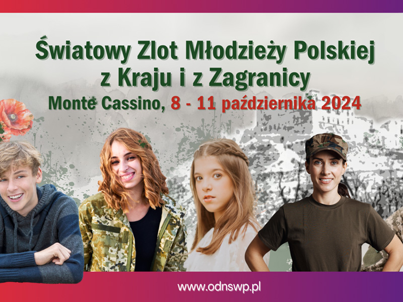 Światowy Zlot Młodzieży Polskiej z Kraju i Zagranicy - Monte Cassino 2024