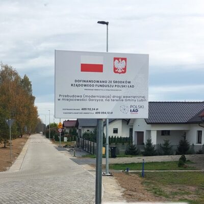 Nowa droga wewnętrzna w miejscowości Gorzyca