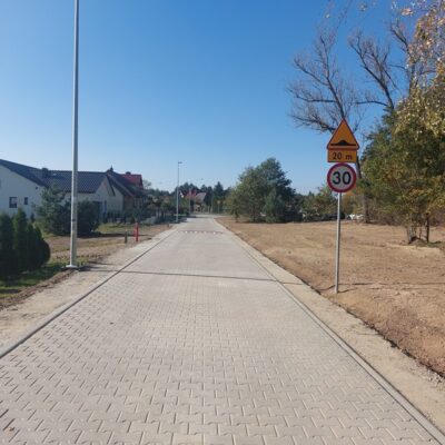 Nowa droga wewnętrzna w miejscowości Gorzyca