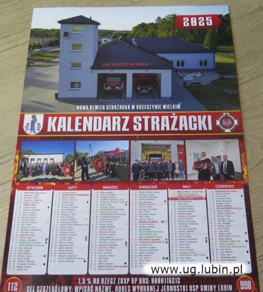 Kalendarze strażackie dla mieszkańców