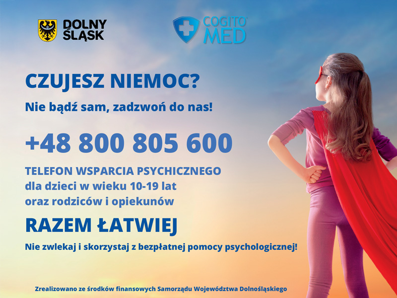 Bezpłatne wsparcie psychologiczne dla dzieci i młodzieży