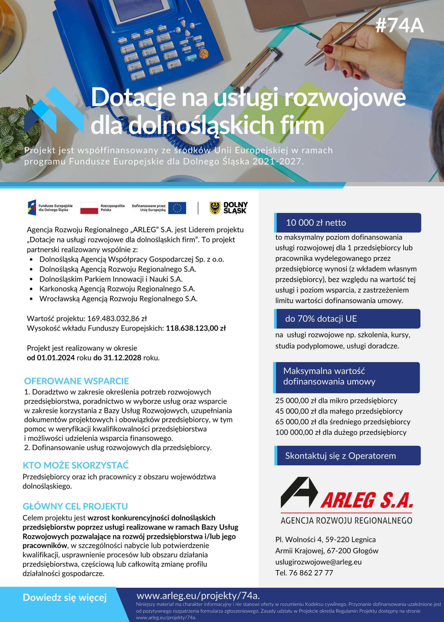 Dotacje na usługi rozwojowe dla dolnośląskich dużych przedsiębiorstw