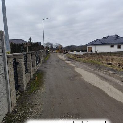 Nowa droga w Chróstniku - prace budowlane