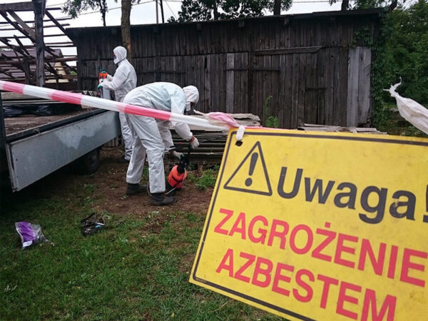 Usuwanie azbestu z terenu gminy Lubin