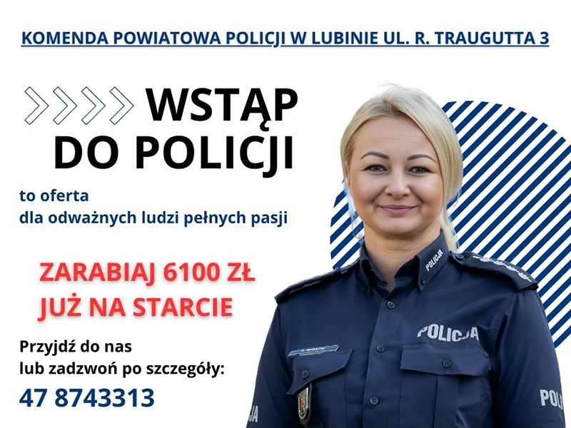 Rozpocznij karierę w Policji - plakat informacyjny