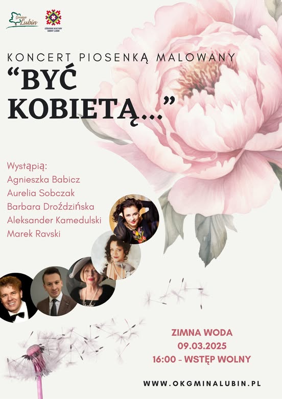 Koncert Piosenką Malowany - plakat informacyjny