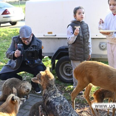 Hubertus - święto myśliwych w Buczynce. Goście podczas wydarzenia.