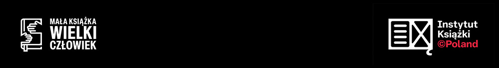 Mała książka – wielki człowiek oraz Instytut Książki @Poland - logotypy