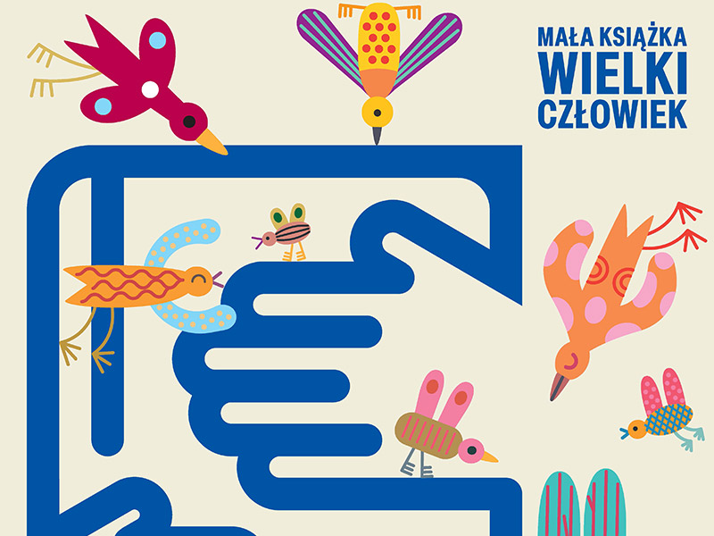 Mała książka – wielki człowiek - plakat informacyjny