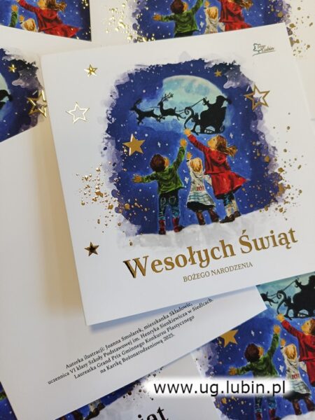 Świąteczna ilustracja na kartce.