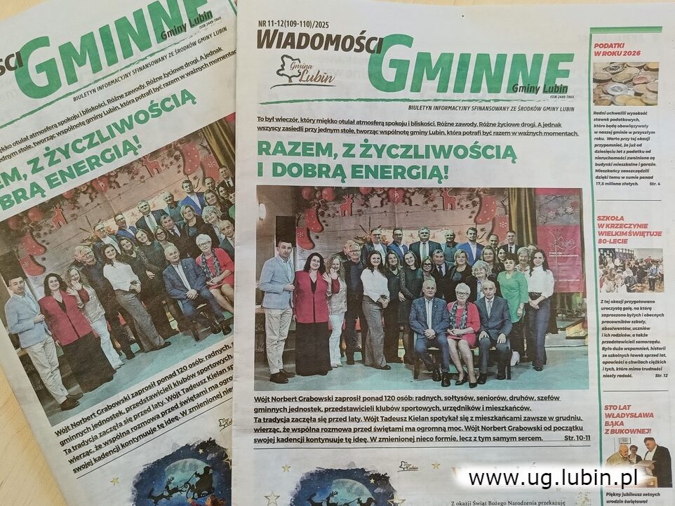 Nowy łączony numer ,,Wiadomości Gminnych".