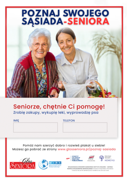 Plakat poznaj swojego sąsiada.