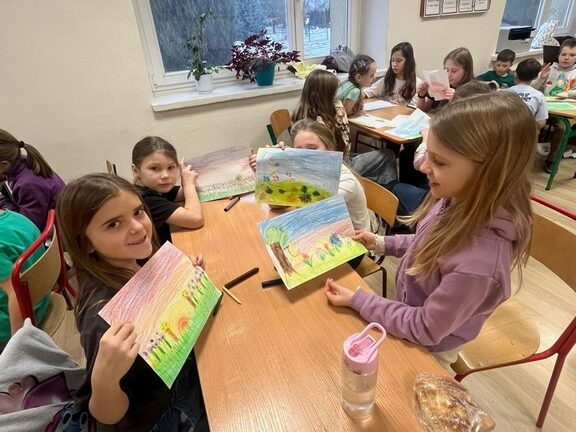 Ferie w szkole w Krzeczynie Wielkim.