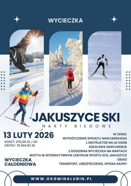 Plakat wyjazd na narty